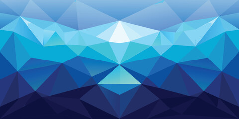 Blue and white geometric background featuring a pattern of overlapping triangles..eps