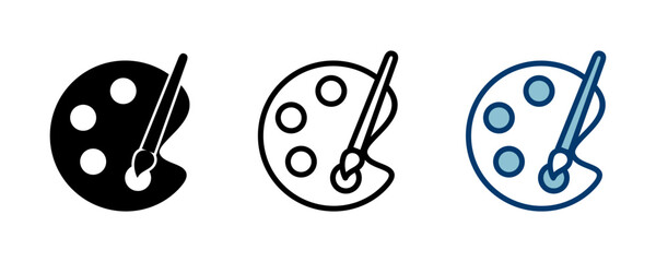 Paint icon vector isolated on white background. Paint brush vector icon. Paint roller icon