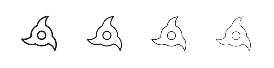 Hurricane icon linear vector icon in a editable style.