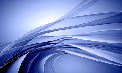 Obraz premium Abstract blue swirls background with curved lines and flowing shapes