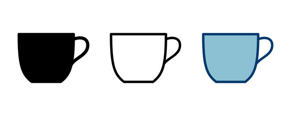 coffee cup icon vector isolated on white background. Coffee cup icon. Coffee vector icon. Tea
