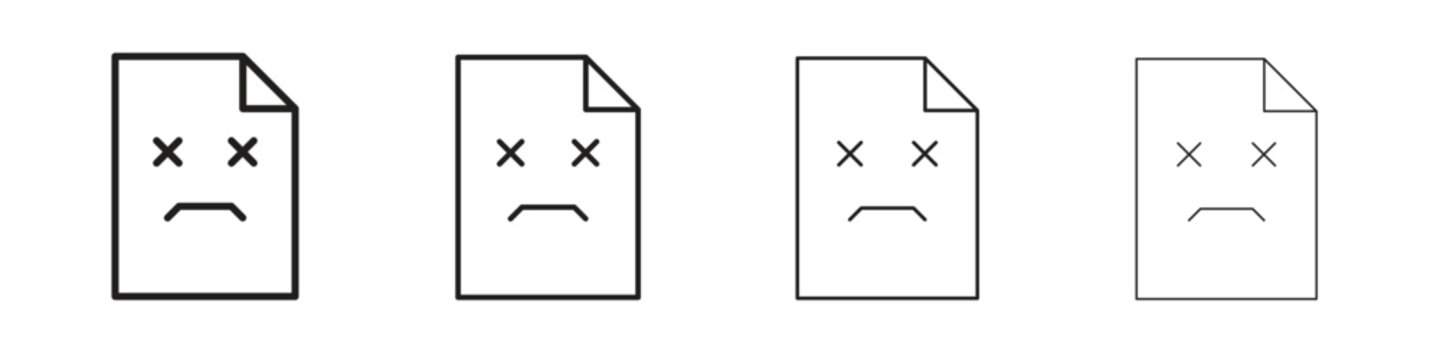 Broken Image icon linear vector icon in a editable style.