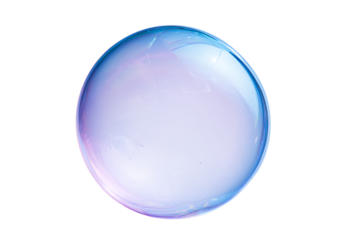 a blue bubble floating in the air