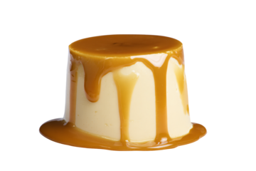a dessert with caramel sauce on top