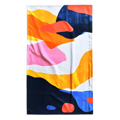 Vibrant Oversized Abstract Beach Towel Design for Summer Fun