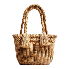 Stylish Bohemian Straw Tote Bag with Intricate Woven Pattern for Summer Fashion Accessories