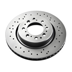 Brake Disc Isolated on White Background for Automotive Designs and Concepts