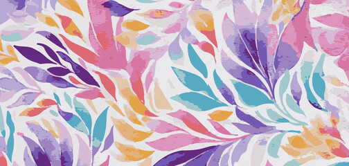 Abstract Floral Scarfs Designs Shawl, Dupatta Pattern Design Digital Textile Print For Fabric, Abstract Wallpaper