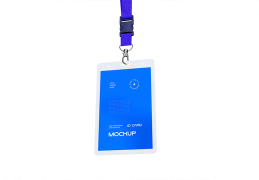 Hanging ID Card Mockup