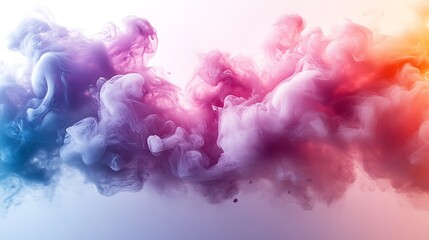 Fototapeta premium Gentle abstract waves in multicolor tones creating soft mesh effect for design visuals high resolution picture