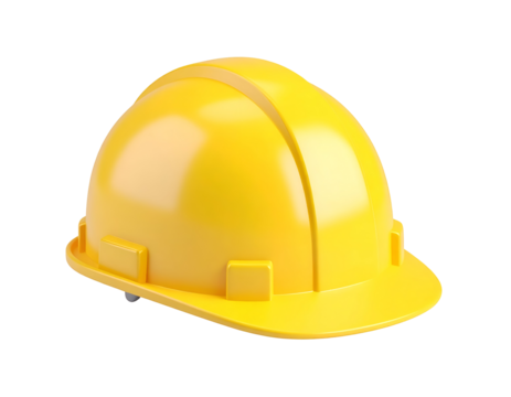 Yellow Hard Hat 3D Render