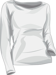 Long Sleeve T-Shirt Sketch
