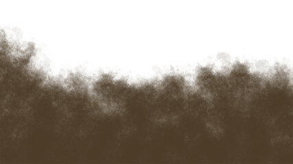 Dust Smoke Overlay PNG, Realistic Brown Fog or Mist Effect Isolated on Transparent Background