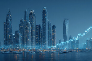 Fototapeta premium Neo-Dubai Metropolis of Tomorrow (1)