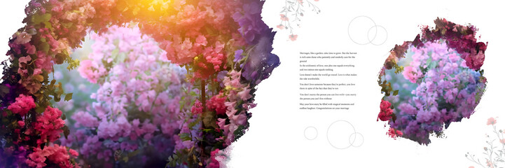 Vector abstract background with 3D squares for a modern Ceremony  card design template