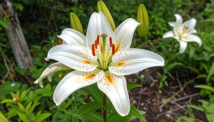 Close-up of a white lily