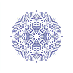 Intricate black mandala icon design