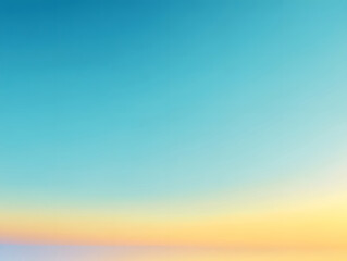 Obraz premium Soft sky gradient from pale yellow to soft blue