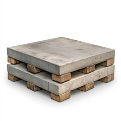Stacked concrete slabs on pallets, ideal for construction or landscaping projects, Versatile for creating structures, paving, or as a base for furniture, Perfect for industrial and architectural use,