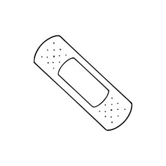 medical plaster outline icon
