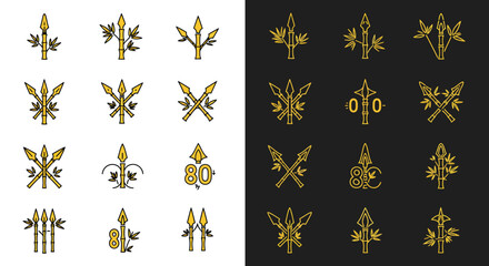 Indonesian Independence Day Vector Icon Collections