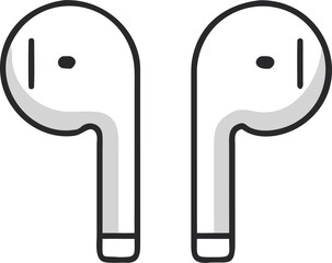 Fototapeta premium Airpods