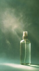 Misting action with fresh water spray bottle studio environment product photography artistic view
