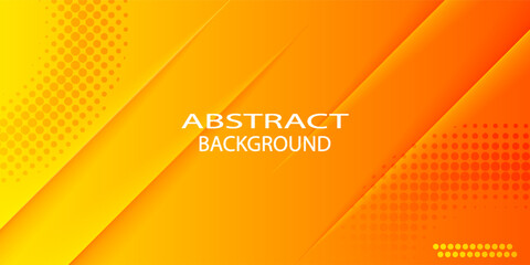 Dynamic fluid orange geometric with colorful gradient background