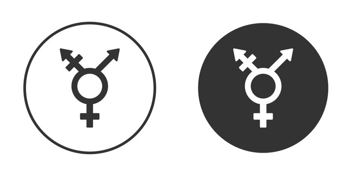 Transgender icon for website design, logo for web and apps.
