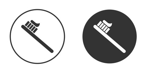 Toothbrush icon for website design, logo for web and apps.