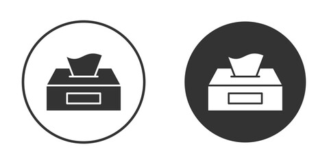 Tissue box icon for website design, logo for web and apps.