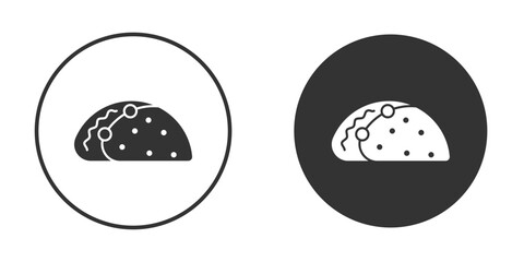 Taco icon for website design, logo for web and apps.