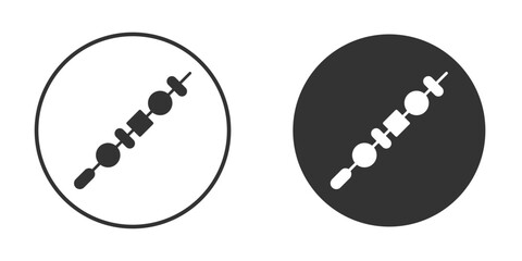 Skewer icon for website design, logo for web and apps.