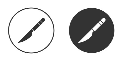 Scalpel path icon for website design, logo for web and apps.