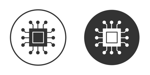 Obraz premium Microchip icon for website design, logo for web and apps.