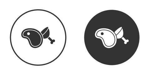Meat icon for website design, logo for web and apps.