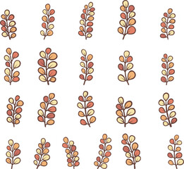 Colorful autumn leaves for decoration on Autumn season, romantic event and Thanksgiving festival.