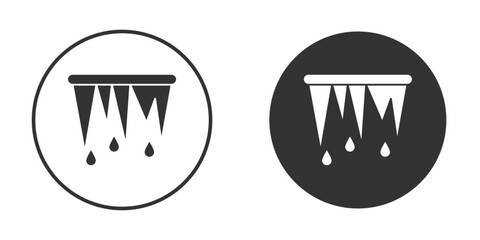 Icicles icon for website design, logo for web and apps.