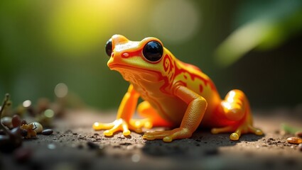 Vibrant Golden Poison Dart Frog