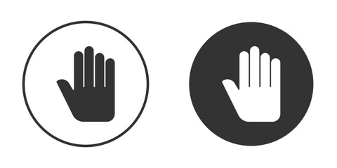 Hand icon for website design, logo for web and apps.