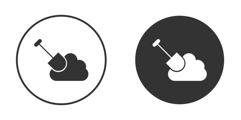Digging icon for website design, logo for web and apps.