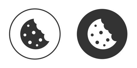 Cookie icon for website design, logo for web and apps.