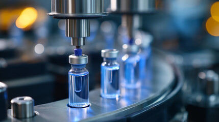 Fototapeta premium Stainless Rotary Filler for Precise Dosing of Vaccine Ampoules