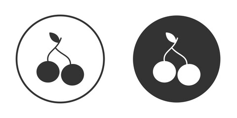 Cherry icon for website design, logo for web and apps.