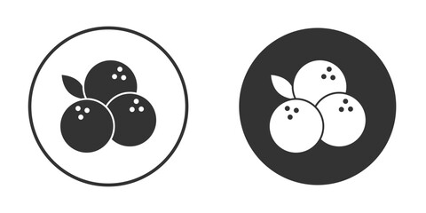 Blueberries icon for website design, logo for web and apps.