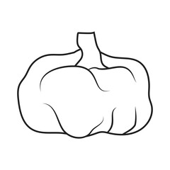 pumpkin vector logo icon illustration template design