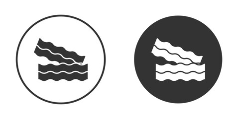 Bacon icon for website design, logo for web and apps.