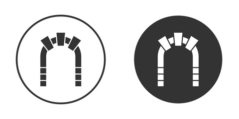 Archway icon for website design, logo for web and apps.