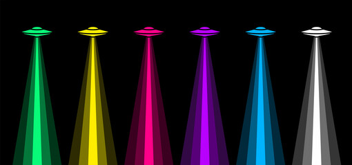 UFO icon. Symbol of fantasy, mysticism or space.Flying saucer, attribute of an alien or extraterrestrial civilization. Spacecraft. Raster icon. © Checha