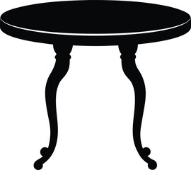 vintage table isolated on white